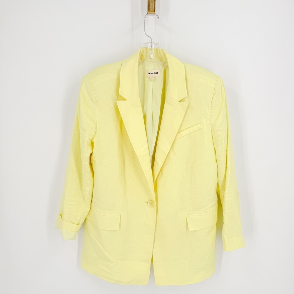Chic Yellow Blazer by Open Edit